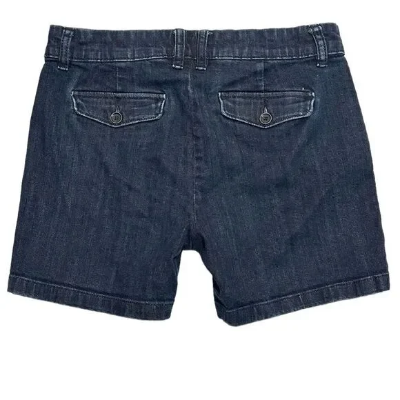 Liz Claiborne Dark Wash Chino Shorts Size 4 - Picture 5 of 5
